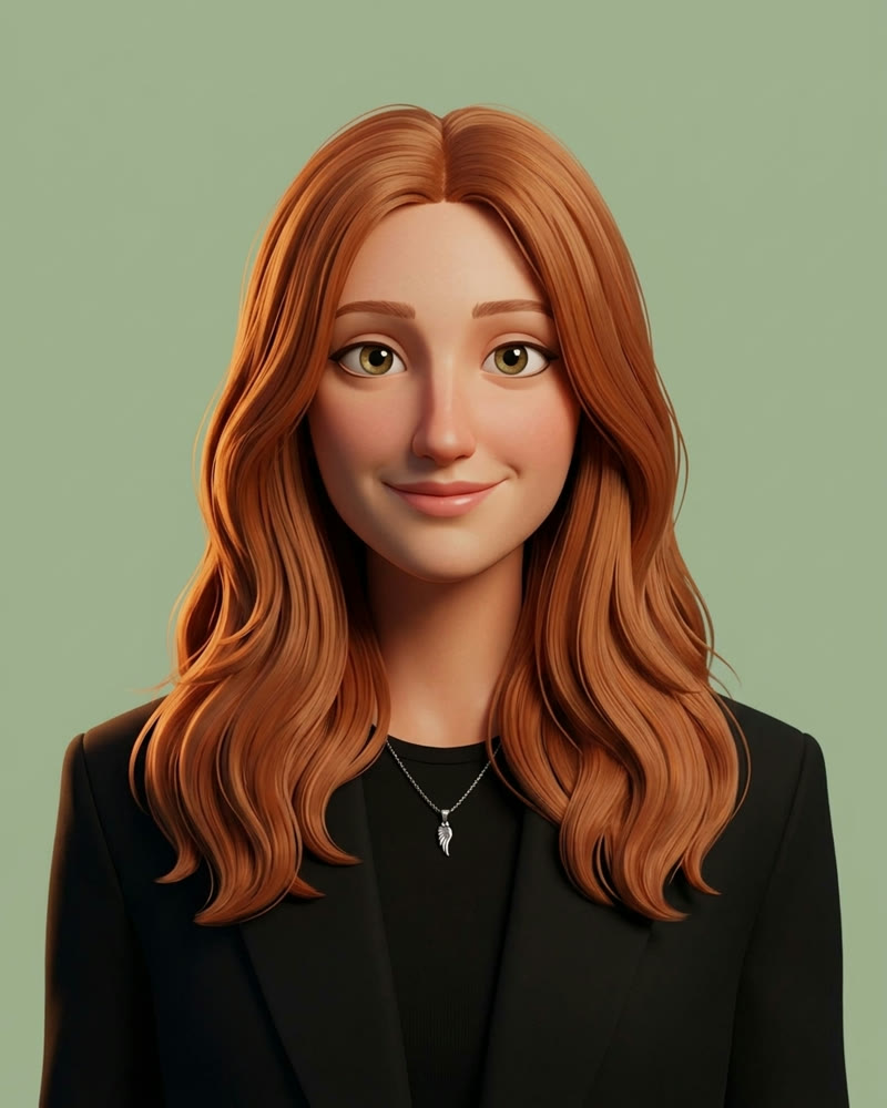 Illustrated portrait of Maryna Kisha